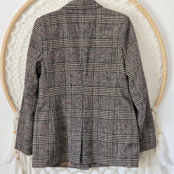 Women's Glenn Plaid Wool Blazer Academia Preppy Size M - Picture 6 of 11